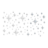 Garvee Stickers muraux étoiles en acrylique miroir, autocollants, imperméables, argentés, pour la décoration de chambre et de chambre d'enfant, 82 pièces