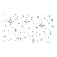 Garvee Stickers muraux étoiles en acrylique miroir, autocollants, imperméables, argentés, pour la décoration de chambre et de chambre d'enfant, 82 pièces