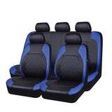 Ensemble de 9 housses de siège auto Garvee, imperméables et antidérapantes, en cuir PU, universelles pour voiture, camion et SUV, noires.