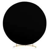 Arche ronde Garvee en polyester noir de 1,98 m (6,5 pi) pour la décoration de mariages et de fêtes
