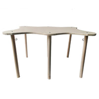 Lit hamac GARVEE pour cobayes, lapins et furets, grand format, avec cadre en bois, 30 x 30 x 24 cm, tissu doux, style champêtre