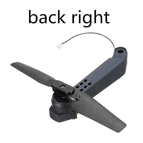 Bras de drone Garvee avec moteur et hélice pour E58 JY019, pièce de rechange robuste et compatible pour quadricoptère RC, idéal pour la réparation de drones.