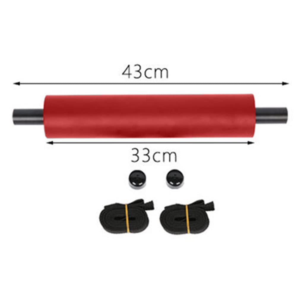 Repose-pieds Garvee pour kayak, universels, réglables et légers, avec 2 sangles et pédale rembourrée, pour bateaux et kayaks gonflables (rouge).