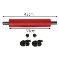 Repose-pieds Garvee pour kayak, universels, réglables et légers, avec 2 sangles et pédale rembourrée, pour bateaux et kayaks gonflables (rouge).