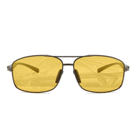 Lunettes de conduite de nuit polarisées Garvee pour hommes et femmes avec protection UV400 contre l'éblouissement, idéales pour la conduite, la randonnée, le golf, la pêche et les sports de plein air - Jaune