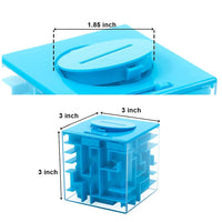 Coffret puzzle labyrinthe Garvee Money Maze, 2 pièces, en plastique, bleu et vert, pour enfants et adultes, maison et bureau
