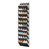 Rangement à chaussures Garvee, 10 niveaux avec 4 crochets métalliques, à suspendre à la porte, pour chambre et couloir, capacité de 20 paires, matériau durable