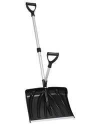 Pelle à neige Garvee 45,7 x 33 cm (18 x 13 pouces) avec manche ergonomique et léger en aluminium, lame en aluminium et anneau en D. Idéale pour les allées et les jardins.