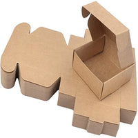 Garvee - 50 boîtes carrées en carton (7,5 x 7,5 x 3 cm) - Emballage carton résistant et réutilisable pour bijoux et bougies - Mariage et fête
