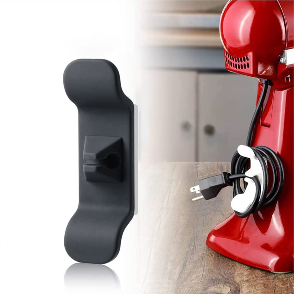 Ensemble de 6 enrouleurs de câbles Garvee pour appareils de cuisine, en silicone, auto-adhésifs, universels, gain de place, organisateur de câbles, cuisine