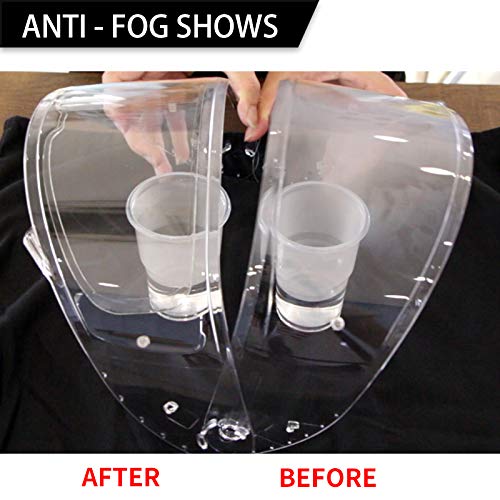 Film antibuée Garvee pour visière de casque intégral, autocollant universel pour casque de moto, transparent, ajustement parfait
