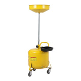 Conteneur de collecte d'huile usée portable Garvee de 8 gallons avec entonnoir réglable pour atelier, en acier, avec roues, noir - 