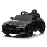 Garvee Voiture électrique enfant 12 V noire, télécommande, suspension, ceinture, musique et LED, pour intérieur et extérieur, 3 à 7 ans - Noir