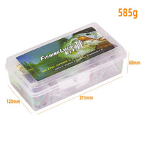 Coffret de pêche Garvee 301 pièces avec appâts, hameçons et coupe-fil pour la pêche au bar, à la truite et au saumon.
