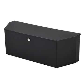 Coffre à outils Garvee en aluminium avec tôle larmée, robuste et léger, résistant aux intempéries, ressorts à gaz, noir, 91 cm (36 po) pour camionnettes et camions
