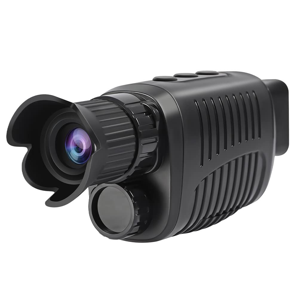Monoculaire de vision nocturne numérique Garvee R7, capteur HD 1080p, zoom numérique 5x, LED infrarouge 3 W, léger et portable, idéal pour la chasse et le camping (noir).