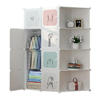Armoire enfant Garvee, modulable, empilable, robuste et imperméable, 35,5 x 35,5 x 35,5 cm