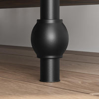 Garvee Console étroite 109 cm à 3 niveaux, étagères effet bois gris rustique, structure métallique, pour salon, couloir et chambre