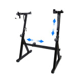 Support de clavier Garvee en forme de Z, réglable, en acier, pour claviers de 54 à 88 touches, pour scène et studio, noir.