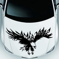 Autocollant Garvee Flying Wings Aigle pour voiture, vinyle 50 x 30 cm, pour SUV et 4x4, noir