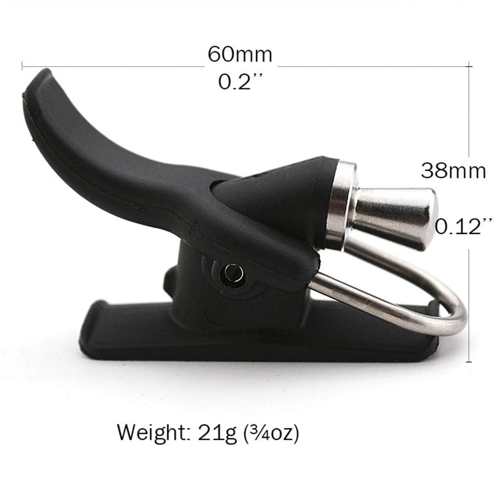 Garvee Lot de 2 gâchettes de pêche en mer avec bouton-poussoir bionique pour doigt et pouce, bobine fixe noire pour la pêche côtière et de plage