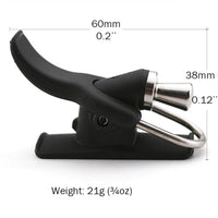 Garvee Lot de 2 gâchettes de pêche en mer avec bouton-poussoir bionique pour doigt et pouce, bobine fixe noire pour la pêche côtière et de plage