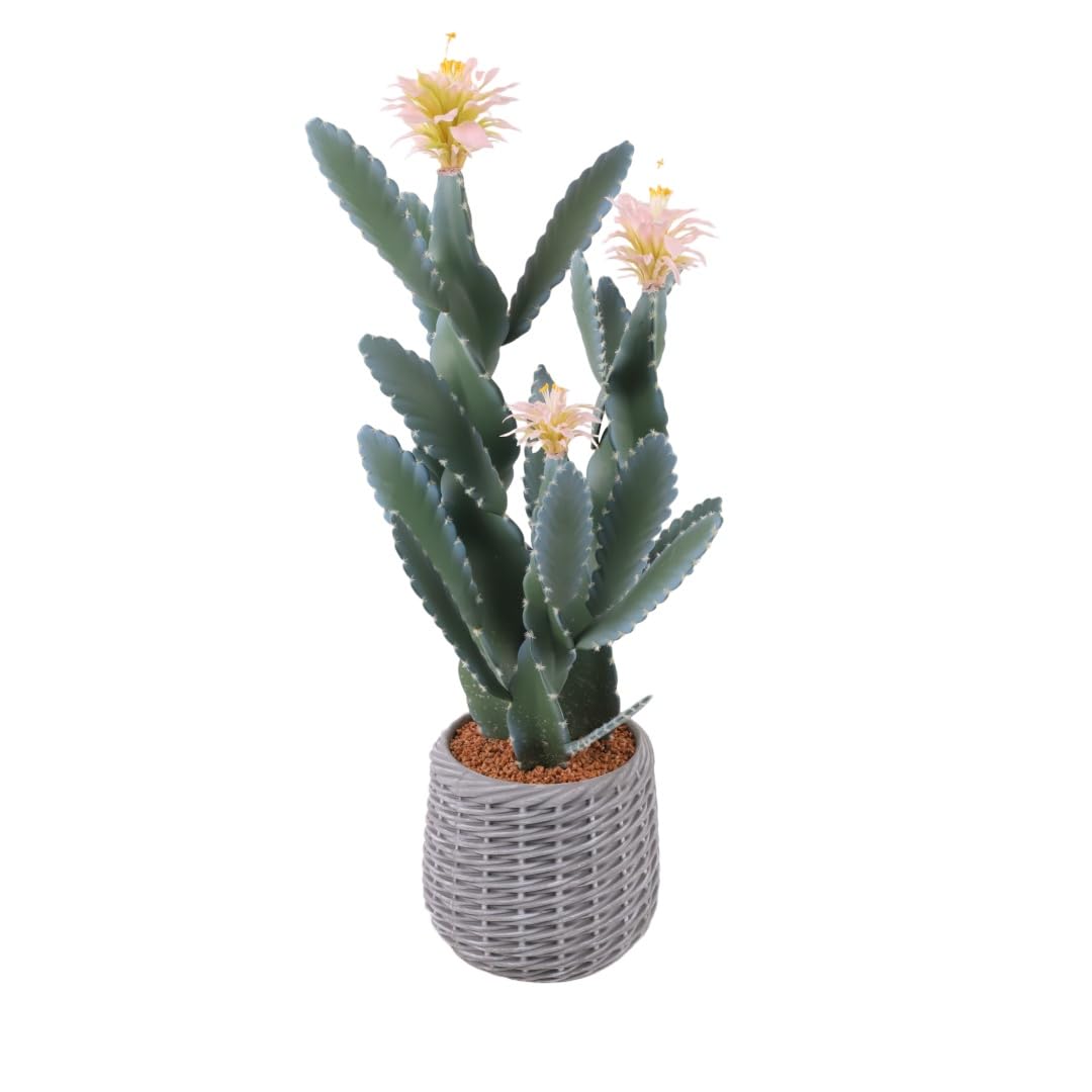 Garvee Cactus artificiel 91cm, grande plante décorative en plastique vert, aspect naturel pour salon, bureau et entrée