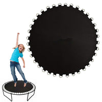 Tapis de rechange pour trampoline Garvee, rond de 2,44 m (8 pieds), imperméable, résistant aux UV, tapis de saut à ressorts de sécurité avec 48 boucles, anneaux en V, coussinets à crochets et boucles
