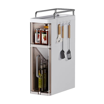 Étagère à épices Garvee à 3 niveaux avec tiroir, gain de place, robuste, pour la cuisine et la salle de bain, compacte et polyvalente