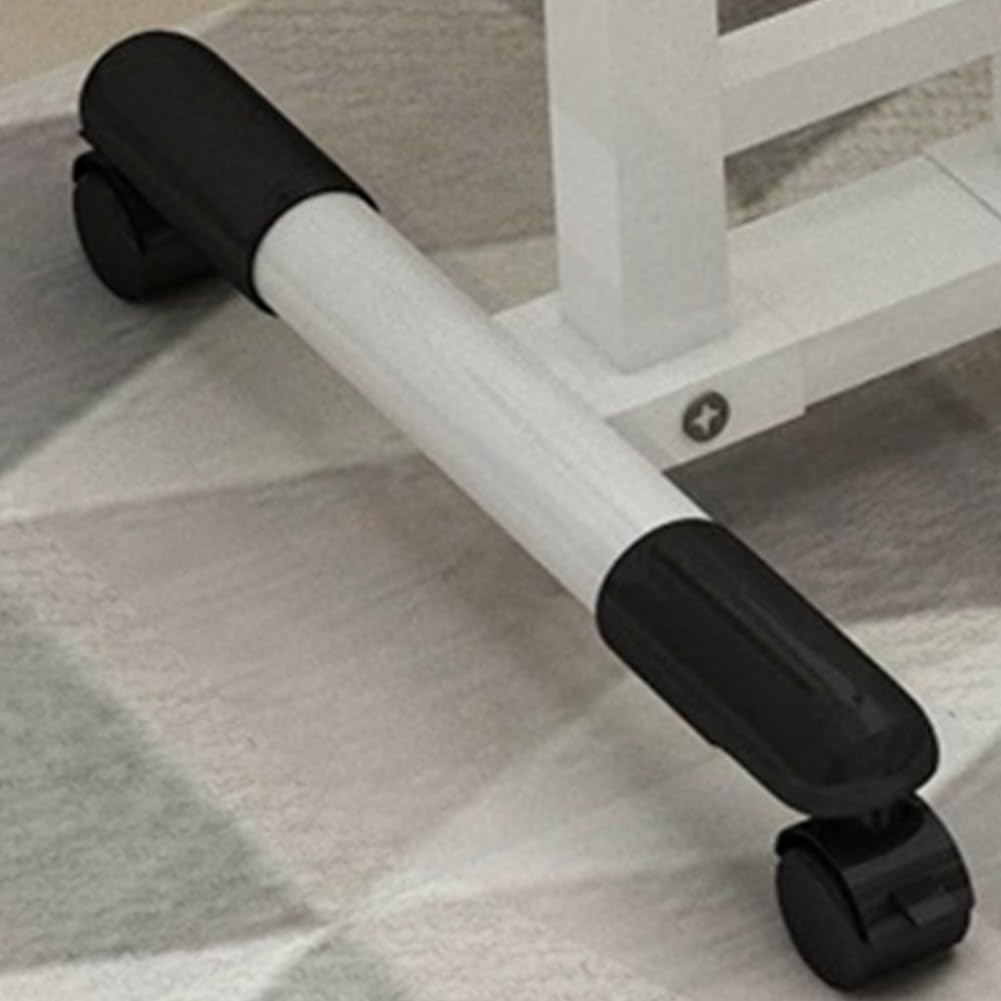 Table de lit mobile Garvee sur roulettes, table pour ordinateur portable à hauteur réglable pour lit d'hôpital ou lit médicalisé, 60 × 40 × 65-95 cm, noire