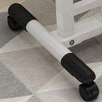 Table de lit mobile Garvee sur roulettes, table pour ordinateur portable à hauteur réglable pour lit d'hôpital ou lit médicalisé, 60 × 40 × 65-95 cm, noire