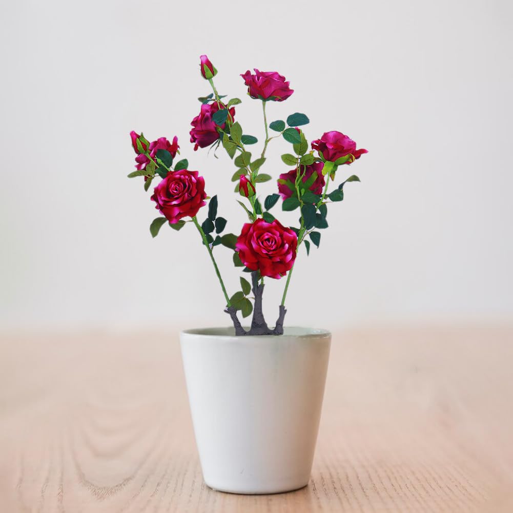 Arbre à pivoines artificielles Garvee 71 cm, réaliste, durable, en plastique et soie, facile d'entretien, décoration intérieure et extérieure, vert