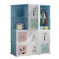 Système de rangement modulaire Garvee pour enfants, montage facile, matériau robuste, gain de place pour chambre et couloir