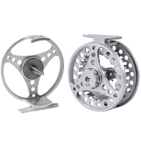 Moulinet de pêche à la mouche Garvee 2+1BB en aluminium CNC, fonctionnement fluide et précis, pour la truite, le brochet et la carpe, couleur argent.
