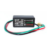 Interrupteur de clignotant universel Garvee à 4 broches avec LED et bascule pour camping-car, 4x4, camion, tracteur, bateau, moto, en plastique, étanche IP67