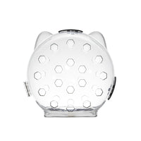 Garvee Casque transparent pour chat avec ventilation, anti-léchage et anti-morsure, matériau léger, petite taille, pour la convalescence et les soins, oreilles de chat mignonnes