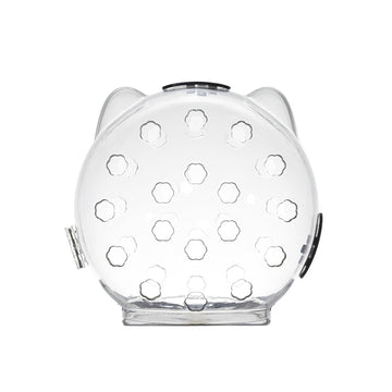 Garvee Casque transparent pour chat avec ventilation, anti-léchage et anti-morsure, matériau léger, petite taille, pour la convalescence et les soins, oreilles de chat mignonnes