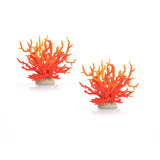 Branches de corail Garvee, ornements en imitation corail pour aquariums et bassins, jaunes et rouges - 