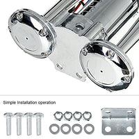 Klaxon pneumatique Garvee 600 dB à double tonalité et double trompette électrique pour camion, bateau et train (kit de haut-parleurs)