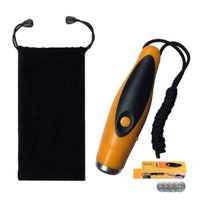 Sifflet électronique Garvee avec cordon, 3 tons, 125 dB, matériau ABS, pour le sport et les urgences, pratique, noir