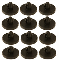 Garvee Lot de 12 butées en caoutchouc pour interrupteur de feu stop, compatibles avec la plupart des voitures. Compactes et faciles à installer, noires, 1,8 x 1,1 cm.