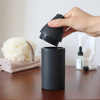 Distributeur de savon rechargeable en silicone Garvee, étanche, pour éviers de cuisine, désinfectant pour les mains, noir, pratique et durable