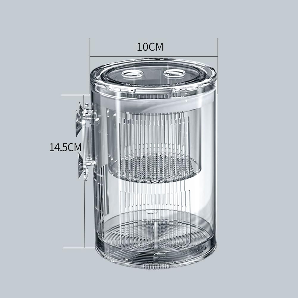 Boîte d'élevage Garvee pour poissons d'aquarium, boîte d'incubation isolée en acrylique avec ventouses pour alevins, crevettes, poissons-clowns et guppys