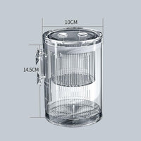 Boîte d'élevage Garvee pour poissons d'aquarium, boîte d'incubation isolée en acrylique avec ventouses pour alevins, crevettes, poissons-clowns et guppys