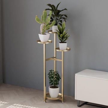 Étagère à plantes Garvee, support à fleurs d'angle avec pieds antidérapants, structure métallique multicouche, idéale pour le salon et la chambre, gain de place moderne.