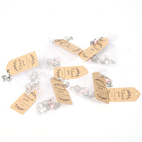 GARVEE Coffret de 60 porte-clés pendentif ange gardien avec pochette en organza et cartes kraft, idéal pour les cadeaux de mariage, d'anniversaire et de naissance.