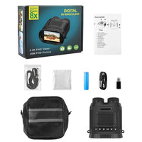 Jumelles infrarouges numériques Garvee 2,5K 40MP avec zoom 8x pour la chasse et le camping, batterie 2500 mAh, robustes