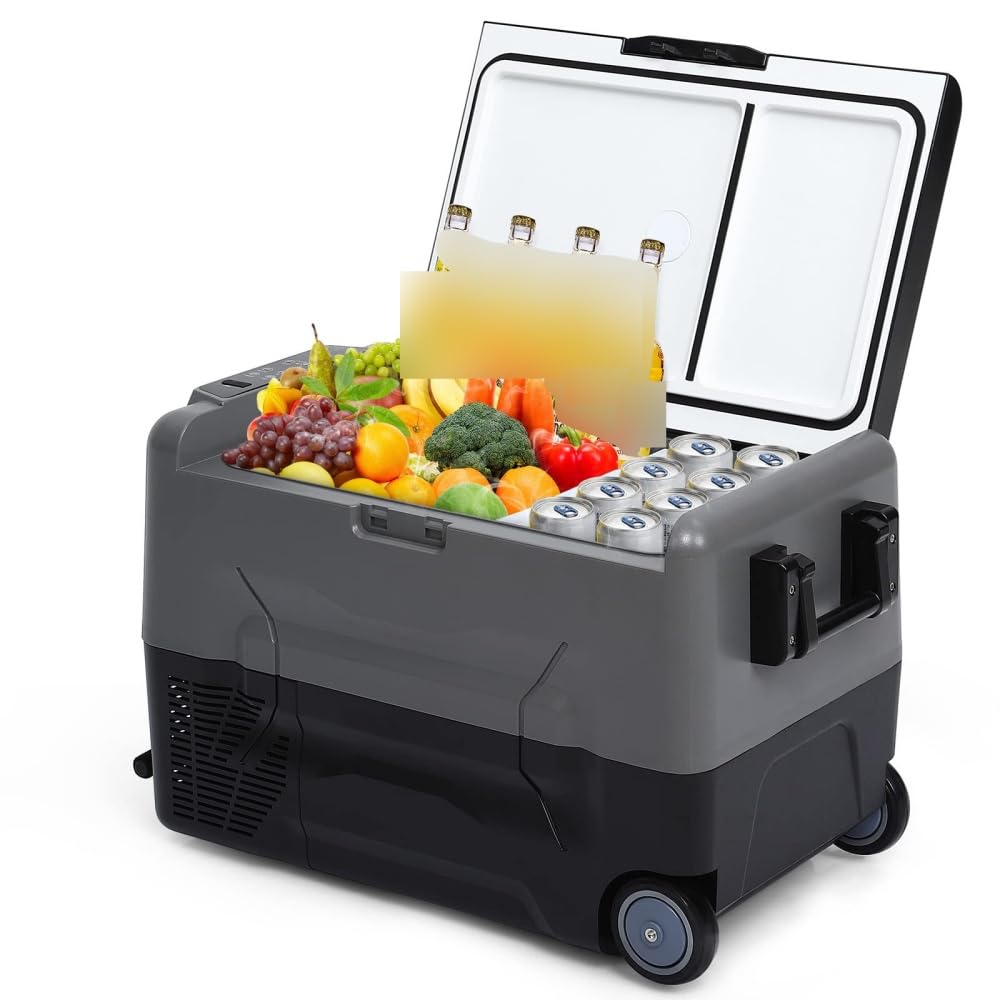 Réfrigérateur de voiture GARVEE, compresseur portable avec application de contrôle, glacière électrique -20 °C à 20 °C, congélateur à compresseur portable, réfrigérateur de voiture avec compartiment congélateur, idéal pour le camping et les voyages, 35 L