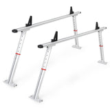 Garvee Rack de Camion Ajustable 90-180cm Aluminium Robuste Support Cargo Stable Compatible Ford F-Series Kayak Bois - Argent