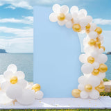 Arche de mariage Garvee - Housse extensible en spandex de 1,5 m (5 pi) en forme de croissant, élastique et réutilisable, blanche, idéale pour la décoration de mariages, d'anniversaires et de fêtes.